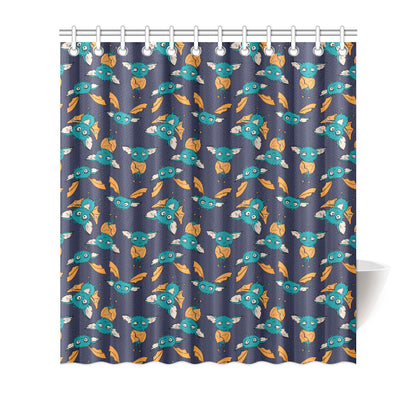 Bat Pattern Print Design 07 Shower Curtain