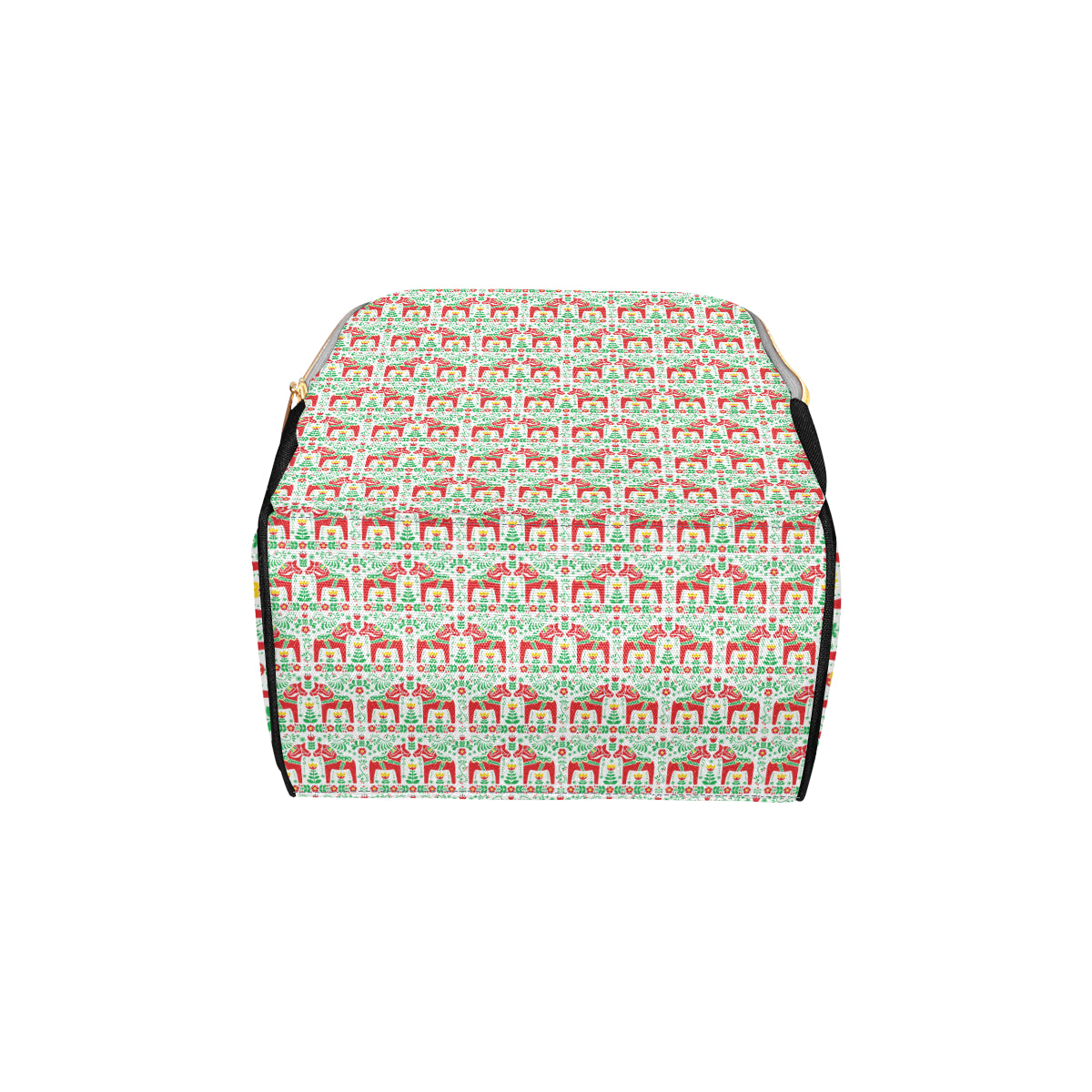 Swedish Dala Style Pattern Diaper Bag Backpack