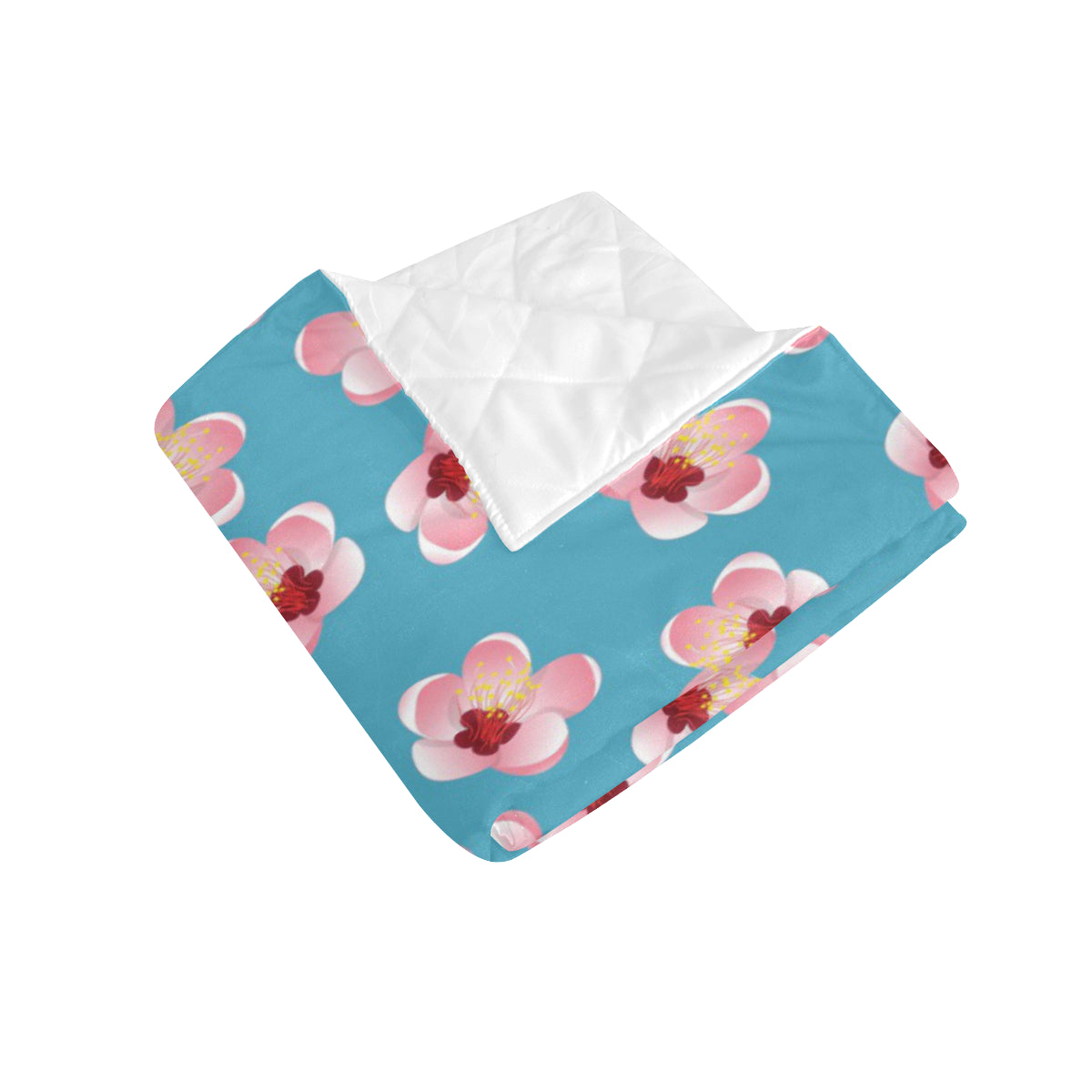 Cherry Blossom Pattern Print Design CB09 Premium Quilt