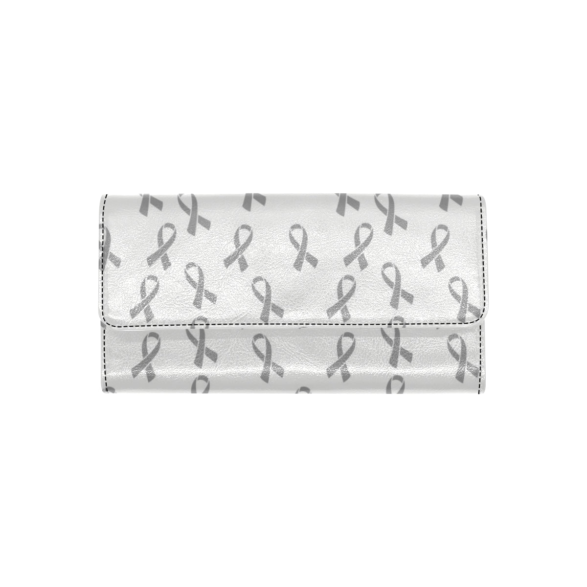 Brain cancer Pattern Print Design 01 Women's Trifold Wallet