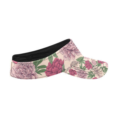 Peony Pattern Print Design A01 Unisex Sun Visor
