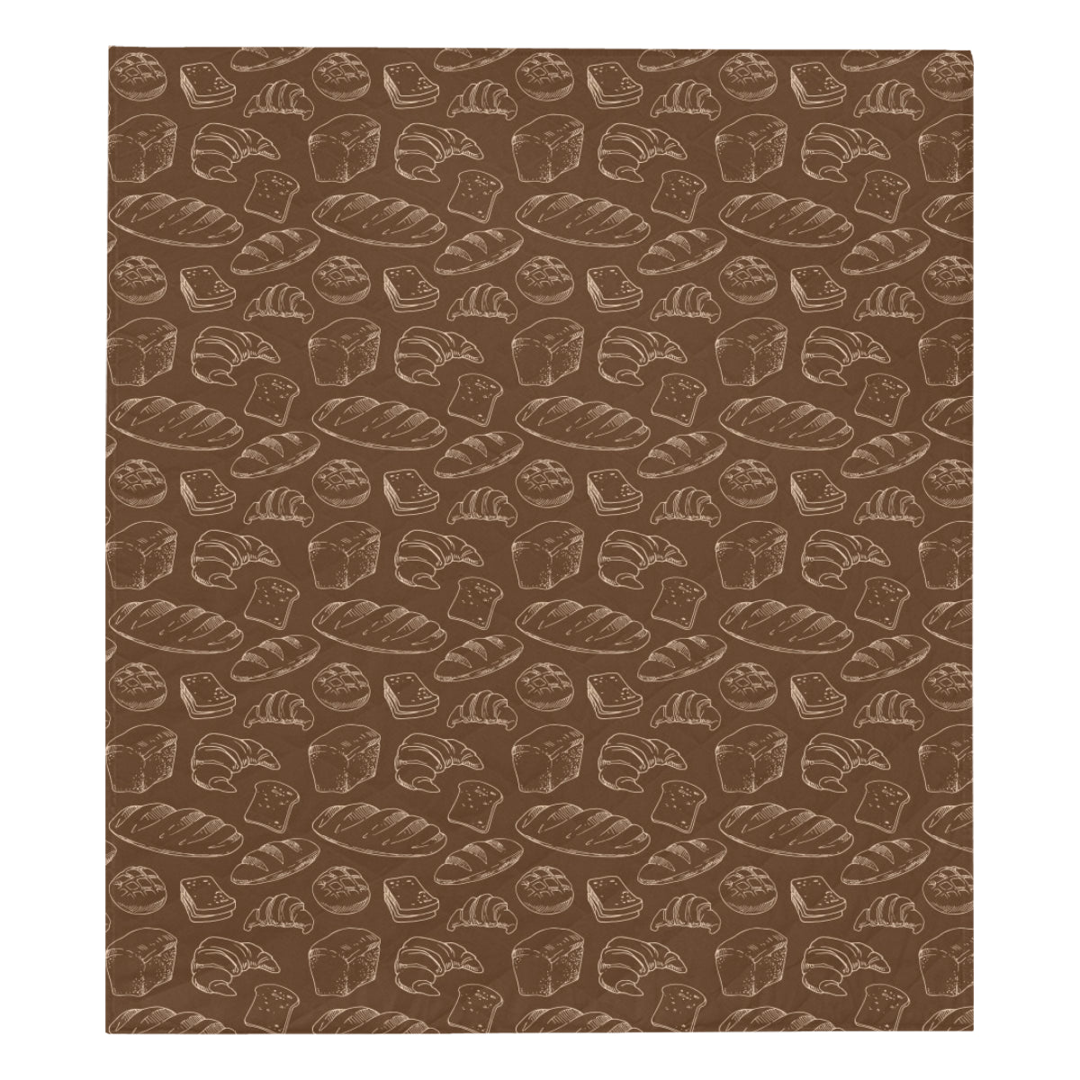 Bread Pattern Print Design 02 Premium Quilt