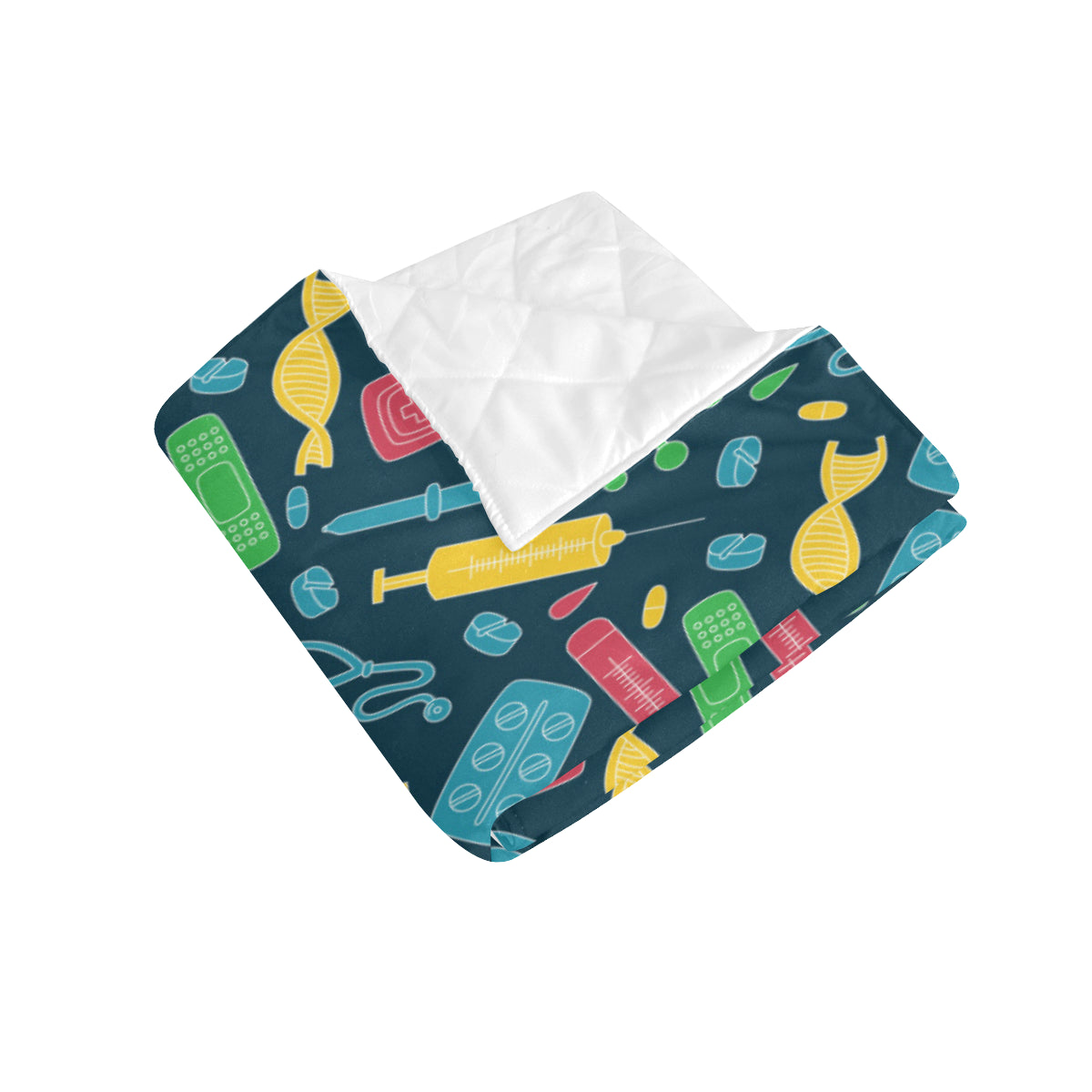 Phlebotomist Pattern Print Design A03 Premium Quilt