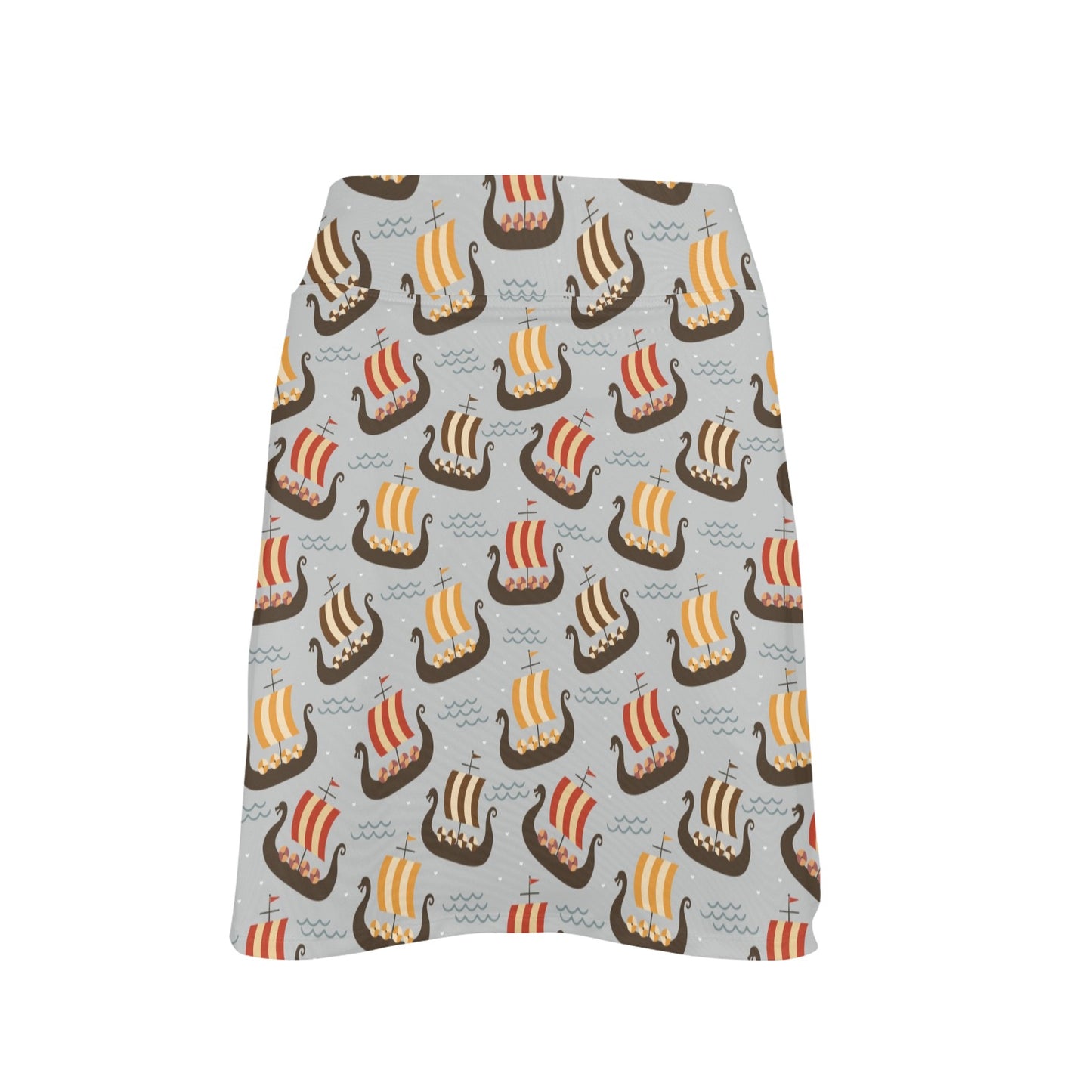 Vikings Print Design LKS308 17" Golf & Pickleball Skort with Pockets