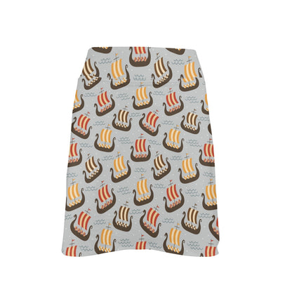 Vikings Print Design LKS308 17" Golf & Pickleball Skort with Pockets