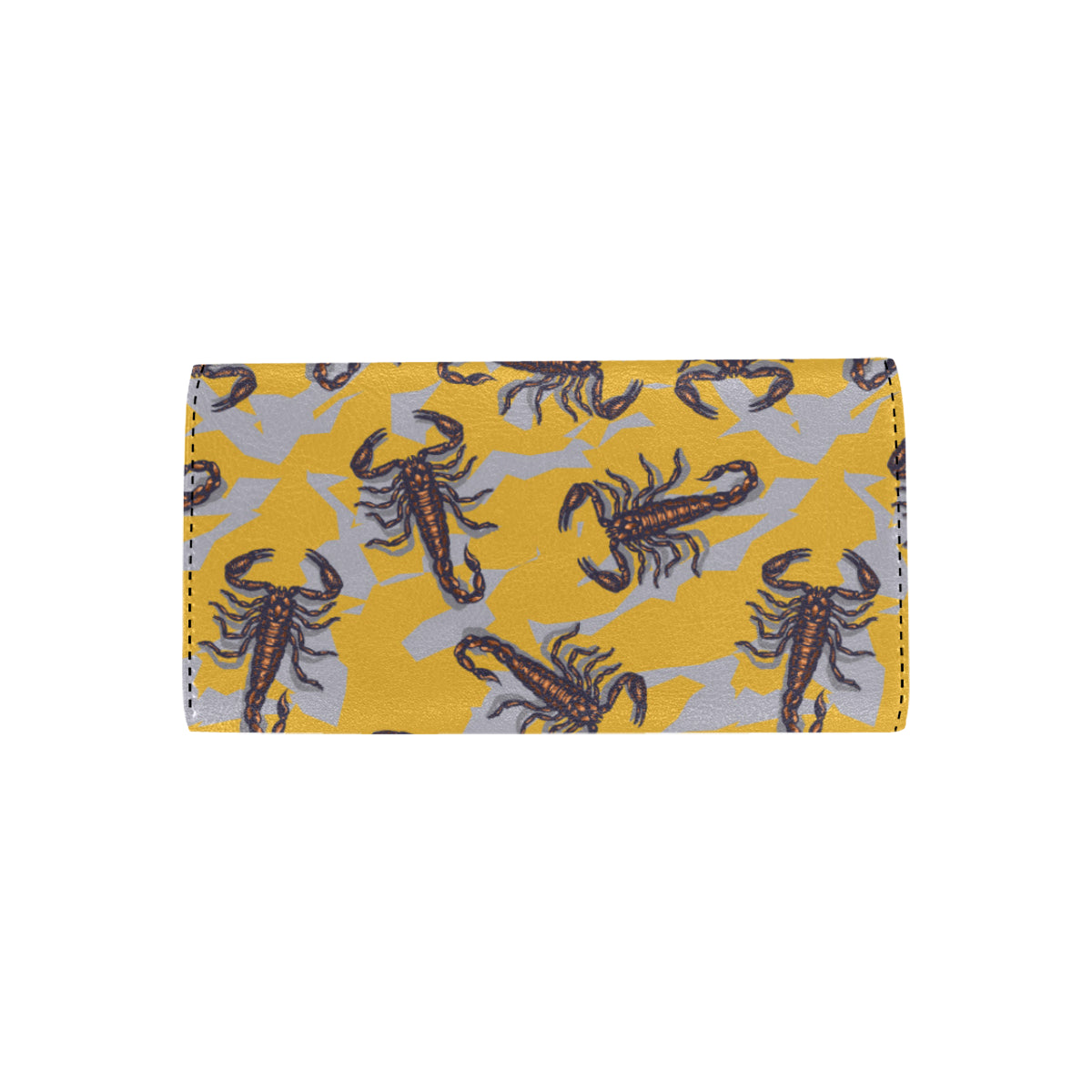 Scorpion Pattern Print Design 01 Women's Trifold Wallet