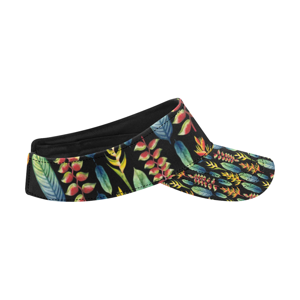 Heliconia Pattern Print Design HL03 Unisex Sun Visor