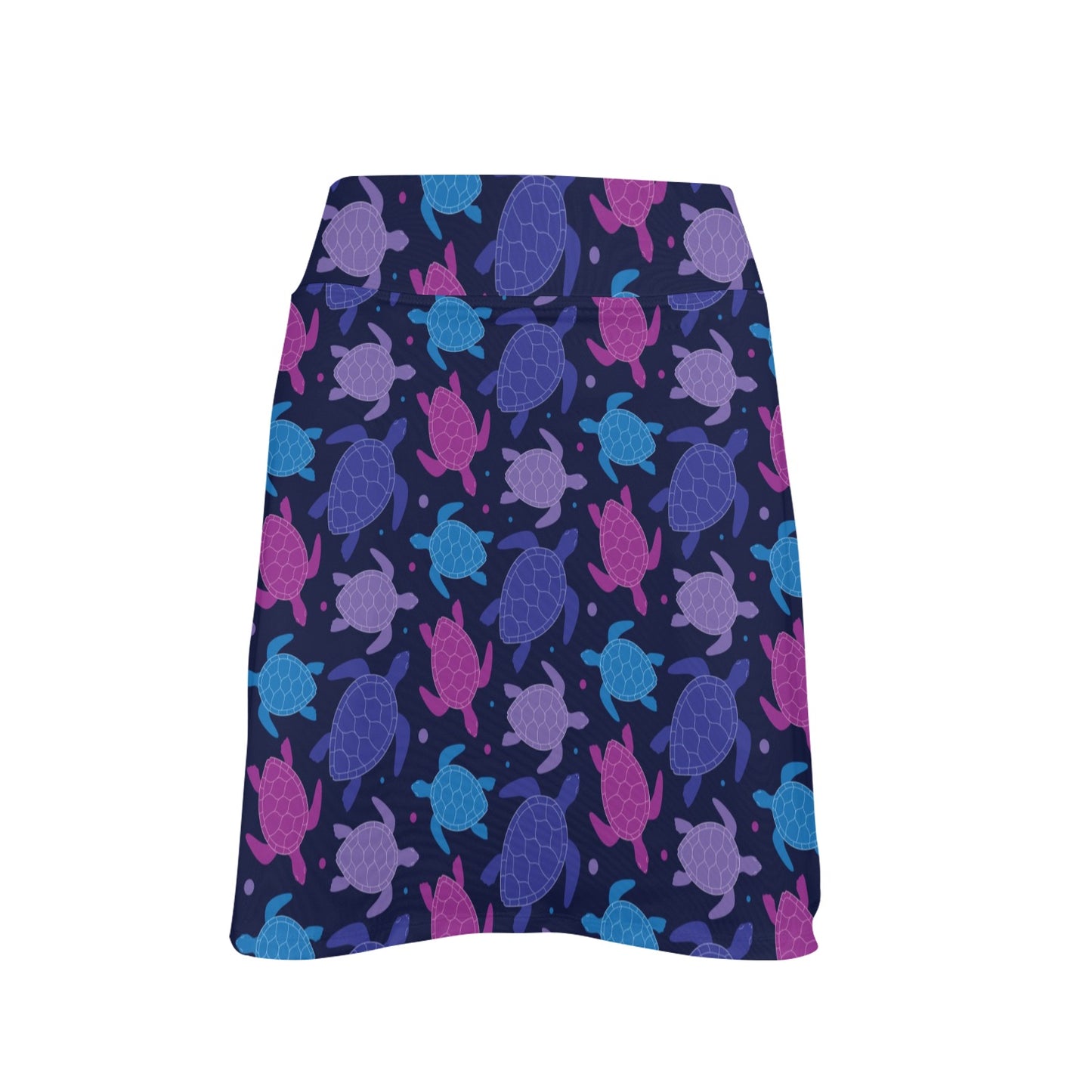 Sea Turtle Print Design LKS309 17" Golf & Pickleball Skort with Pockets
