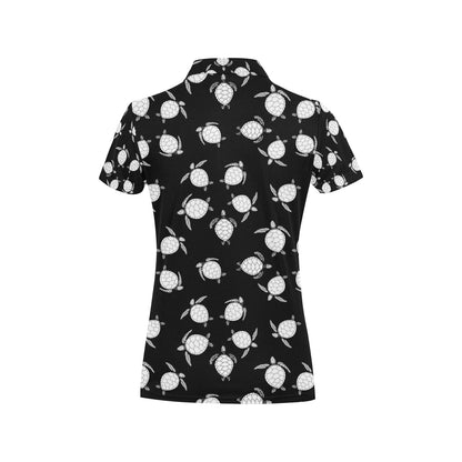 Sea Turtle Print Design LKS303 Women's Polo Shirt