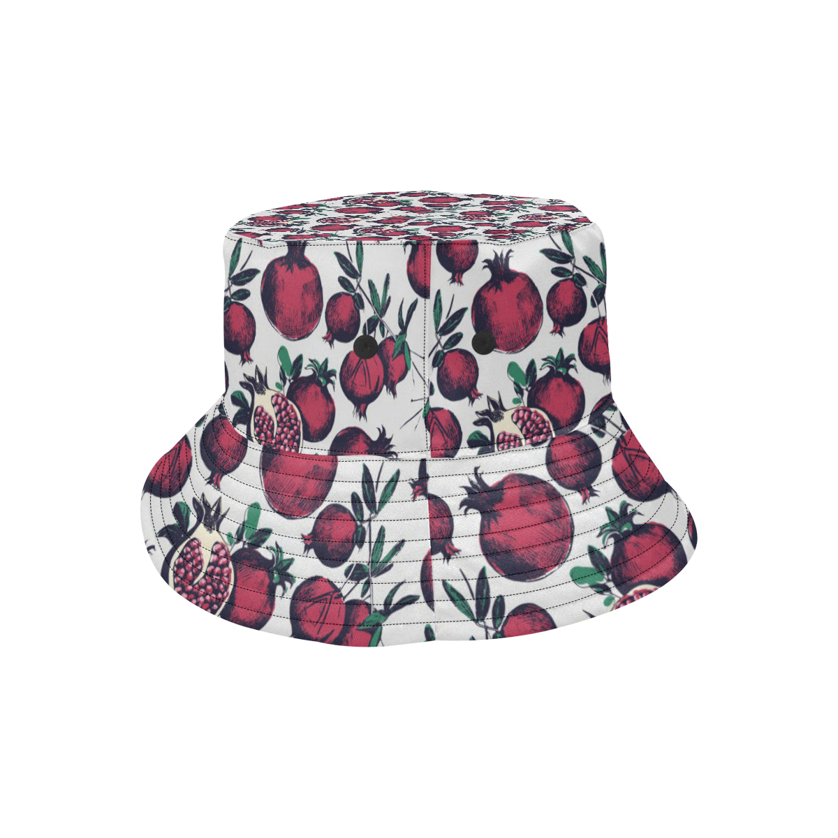 Pomegranate Pattern Print Design PG01 Unisex Bucket Hat