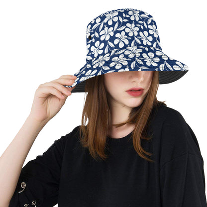 Hibiscus Pattern Print Design HB031 Unisex Bucket Hat