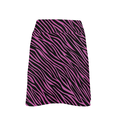 Zebra Pink Print Design LKS304 17" Golf & Pickleball Skort with Pockets