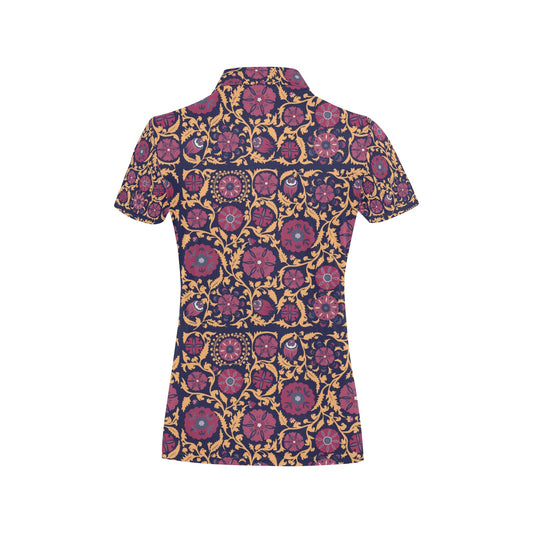 Suzani Print Design LKS303 Women's Polo Shirt
