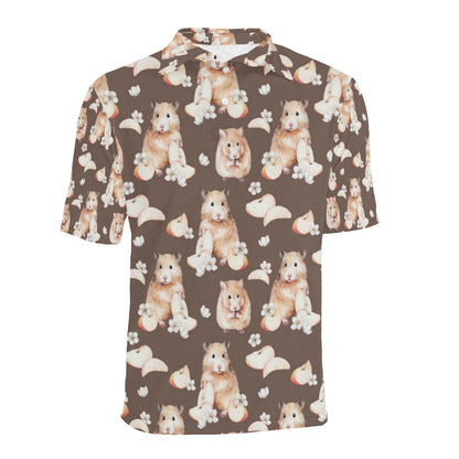 Hamster Pattern Print Design 03 Men Polo Shirt