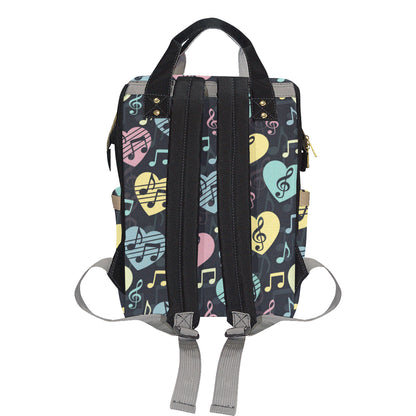 Music note Pattern Print Design A03 Diaper Bag Backpack