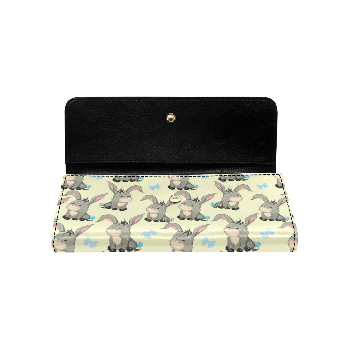 Donkey Baby Pattern Print Design 02 Women's Trifold Wallet
