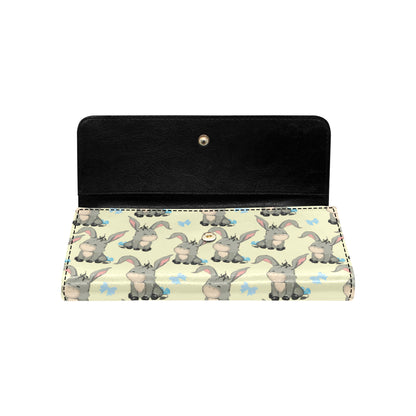 Donkey Baby Pattern Print Design 02 Women's Trifold Wallet