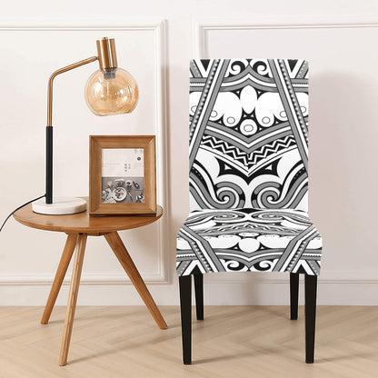 Samoan Pattern Print Design LKS302 Dining Chair Slipcover