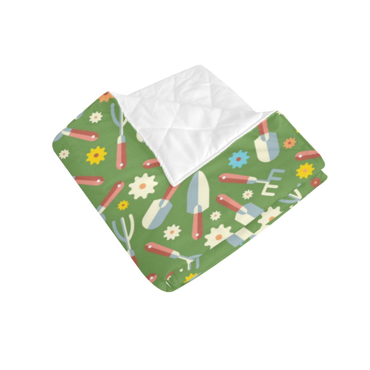 Gardening Pattern Print Design G06 Premium Quilt