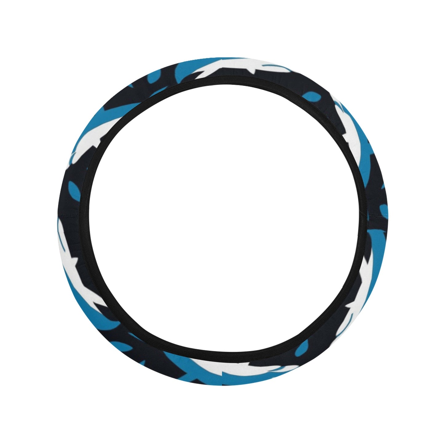 Shark Print Design LKS303 Steering Wheel Cover with Elastic Edge