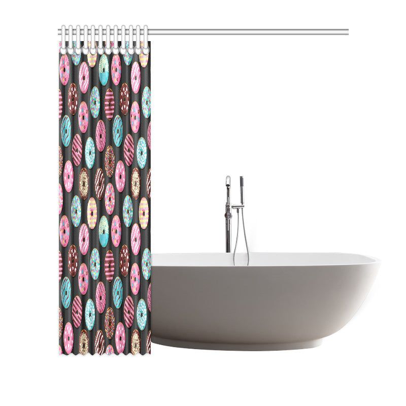 Donut Pattern Print Design DN02 Shower Curtain