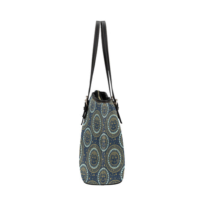 Boho Sun Dream Leather Tote Bag