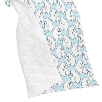 Polar Bear Pattern Print Design PB08 Premium Quilt