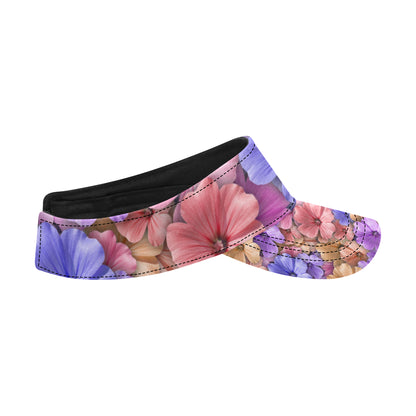 Colorful Geranium Pattern Unisex Sun Visor