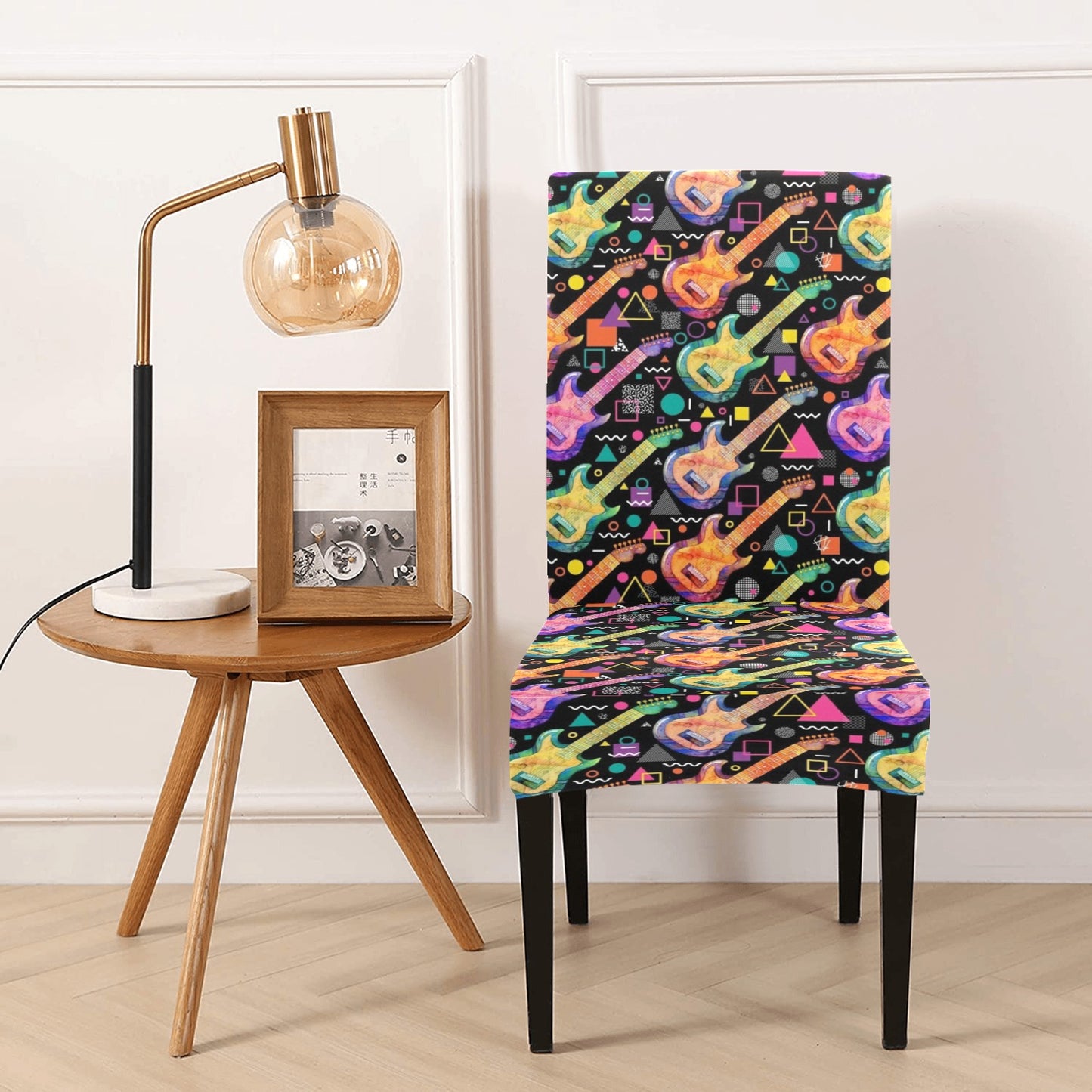 Electric Guitar Print Design LKS403 Dining Chair Slipcover