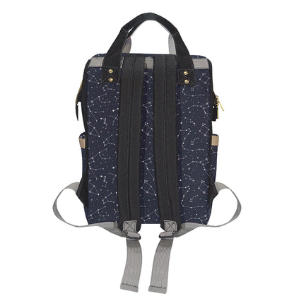 Constellation Pattern Print Design 03 Diaper Bag Backpack