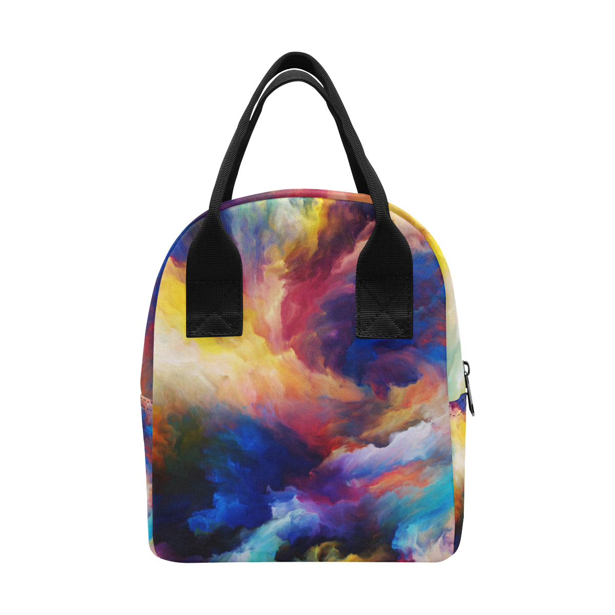 Vortex Twist Swirl Water Color Design Insulated Lunch Bag
