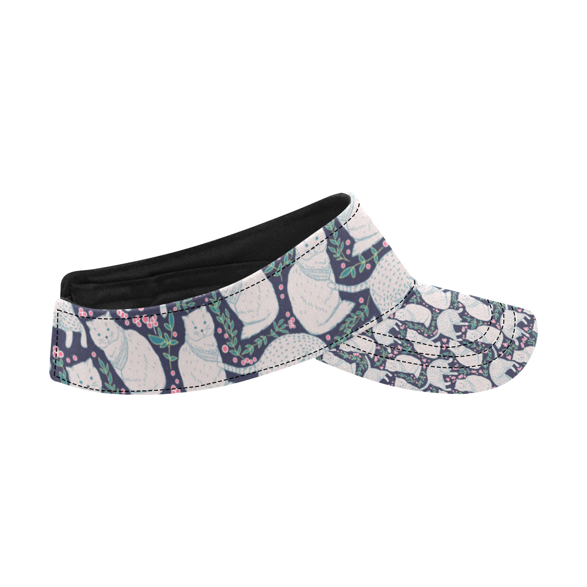 Cat Pattern Print Design 06 Unisex Sun Visor