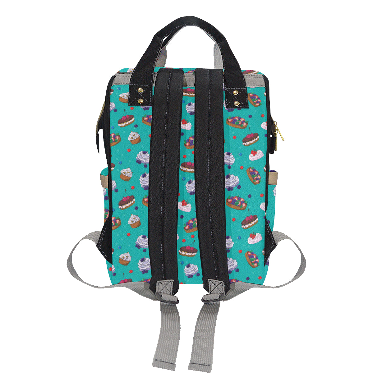 Cake Pattern Print Design 07 Diaper Bag Backpack