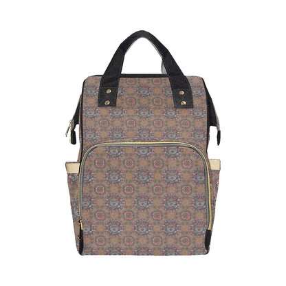 Calendar Aztec Pattern Print Design 03 Diaper Bag Backpack