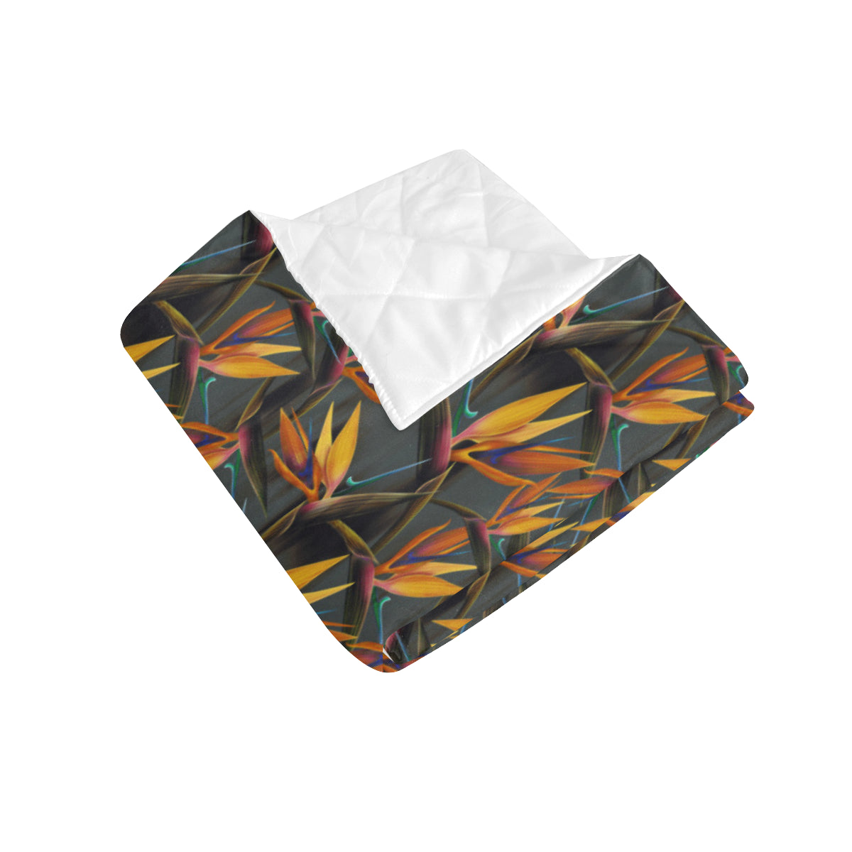 Bird Of Paradise Pattern Print Design 01 Premium Quilt