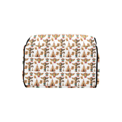 Totem Native Print Design LKS303 Diaper Bag Backpack