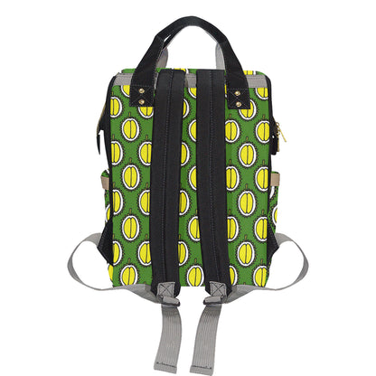 Durian Pattern Print Design DR01 Diaper Bag Backpack