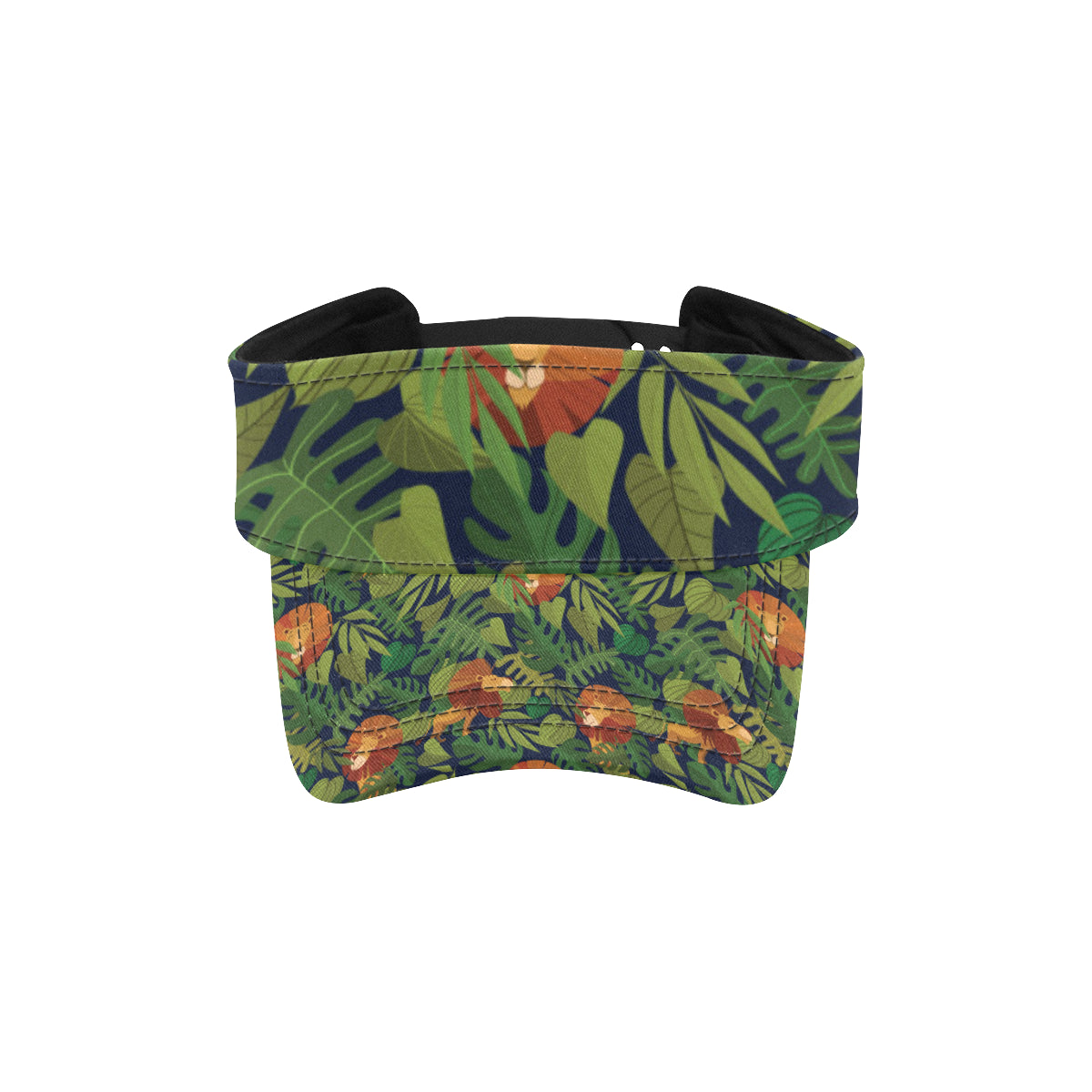 Lion Jungle Pattern Print Design 05 Unisex Sun Visor