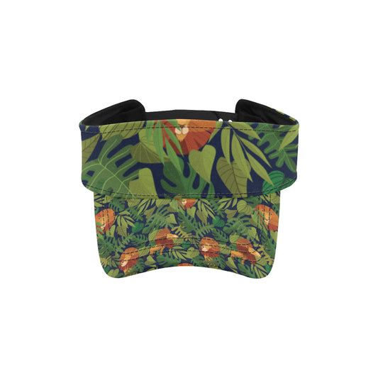 Lion Jungle Pattern Print Design 05 Unisex Sun Visor