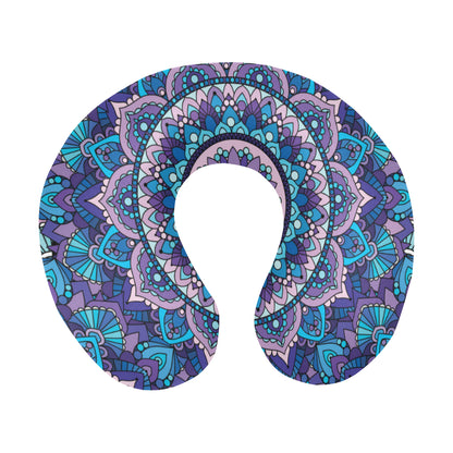 Mandala Pattern Print Design 04 U-Shaped Travel Neck Pillow