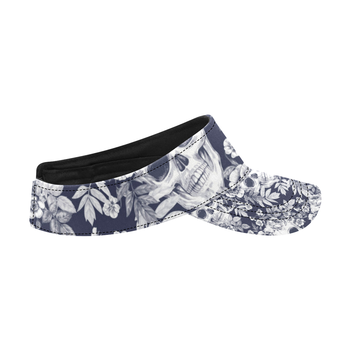 Skull Floral Beautiful Unisex Sun Visor