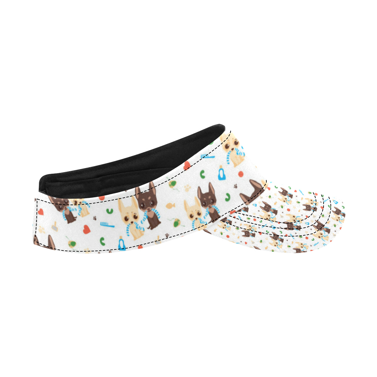 Chihuahua Pattern Print Design 06 Unisex Sun Visor