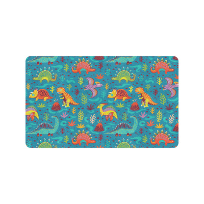 Dinosaur Cartoon Style Rubber Doormat