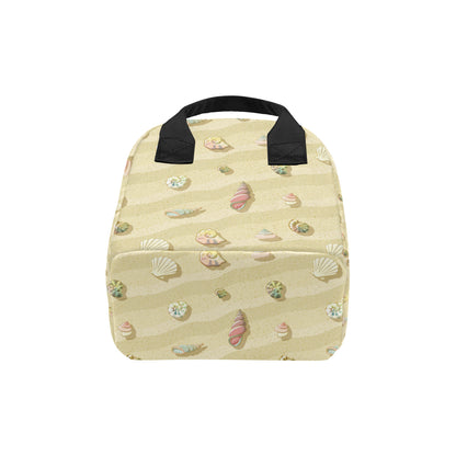 Beach with Seashell Theme Insulated Lunch Bag