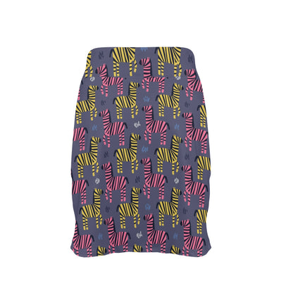 Zebra Print Design LKS303 17" Golf & Pickleball Skort with Pockets