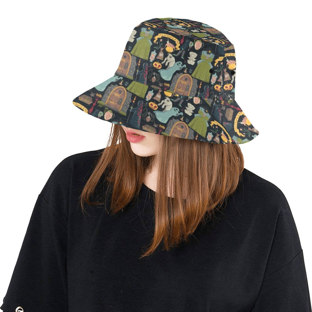 Creepy Halloween Print Design LKS304 Unisex Bucket Hat