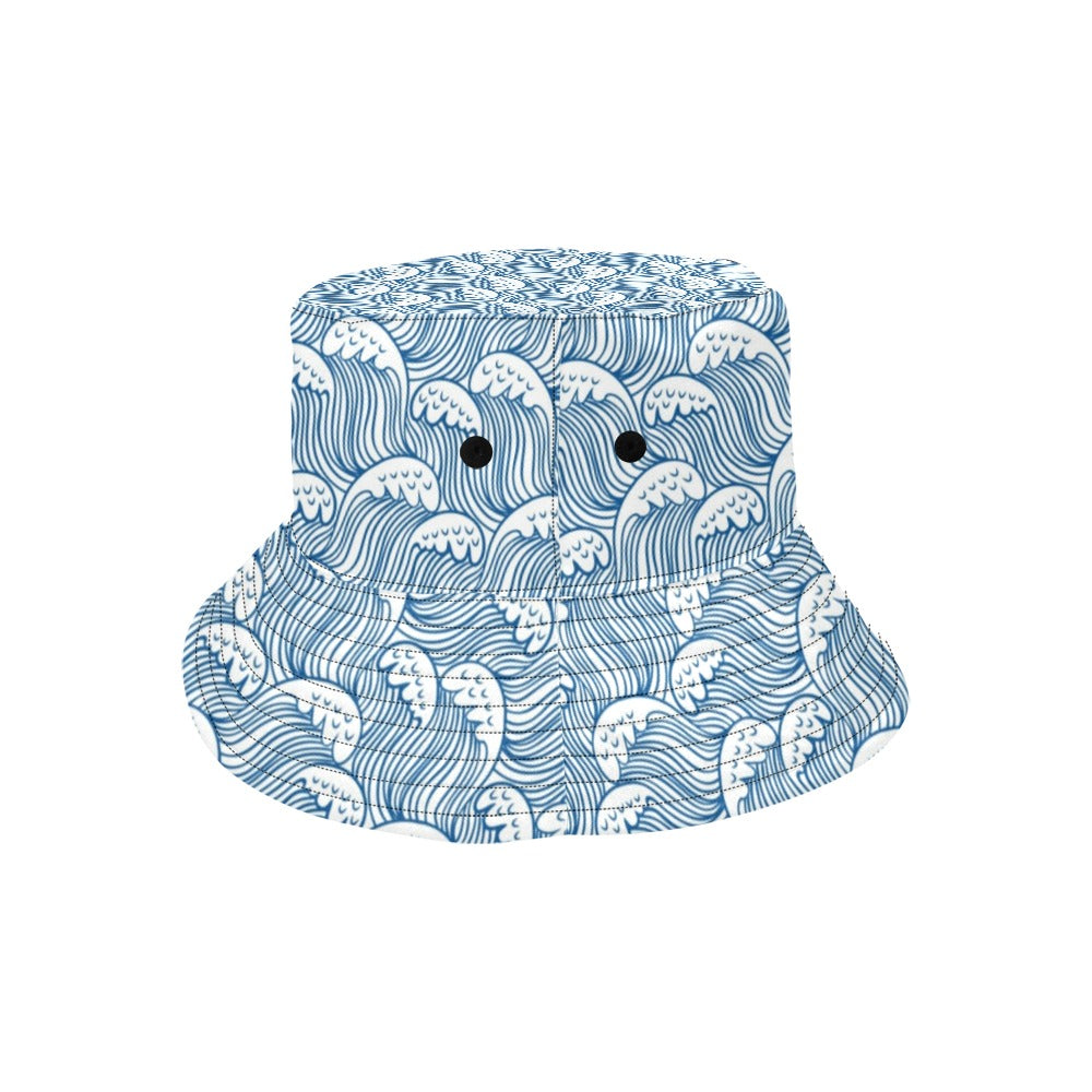 Wave Print Design LKS306 Unisex Bucket Hat