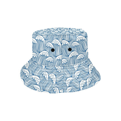 Wave Print Design LKS306 Unisex Bucket Hat