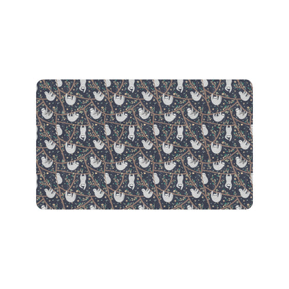 Sloth Happy Design Themed Print Rubber Doormat