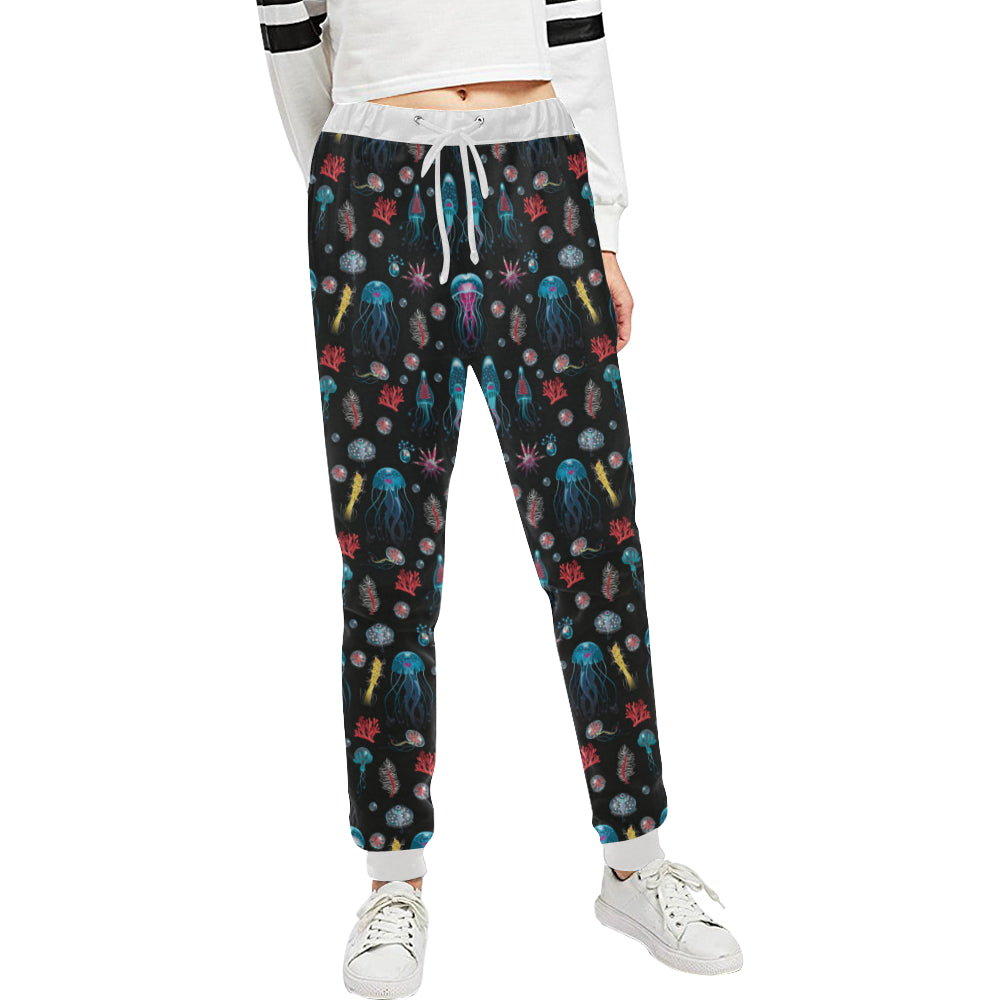 Jellyfish Underwater Print Unisex Sweatpants